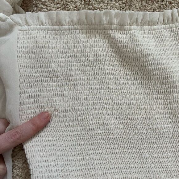 Aritzia Wilfred Tempest Dress in Light Birch size small - Picture 6 of 14